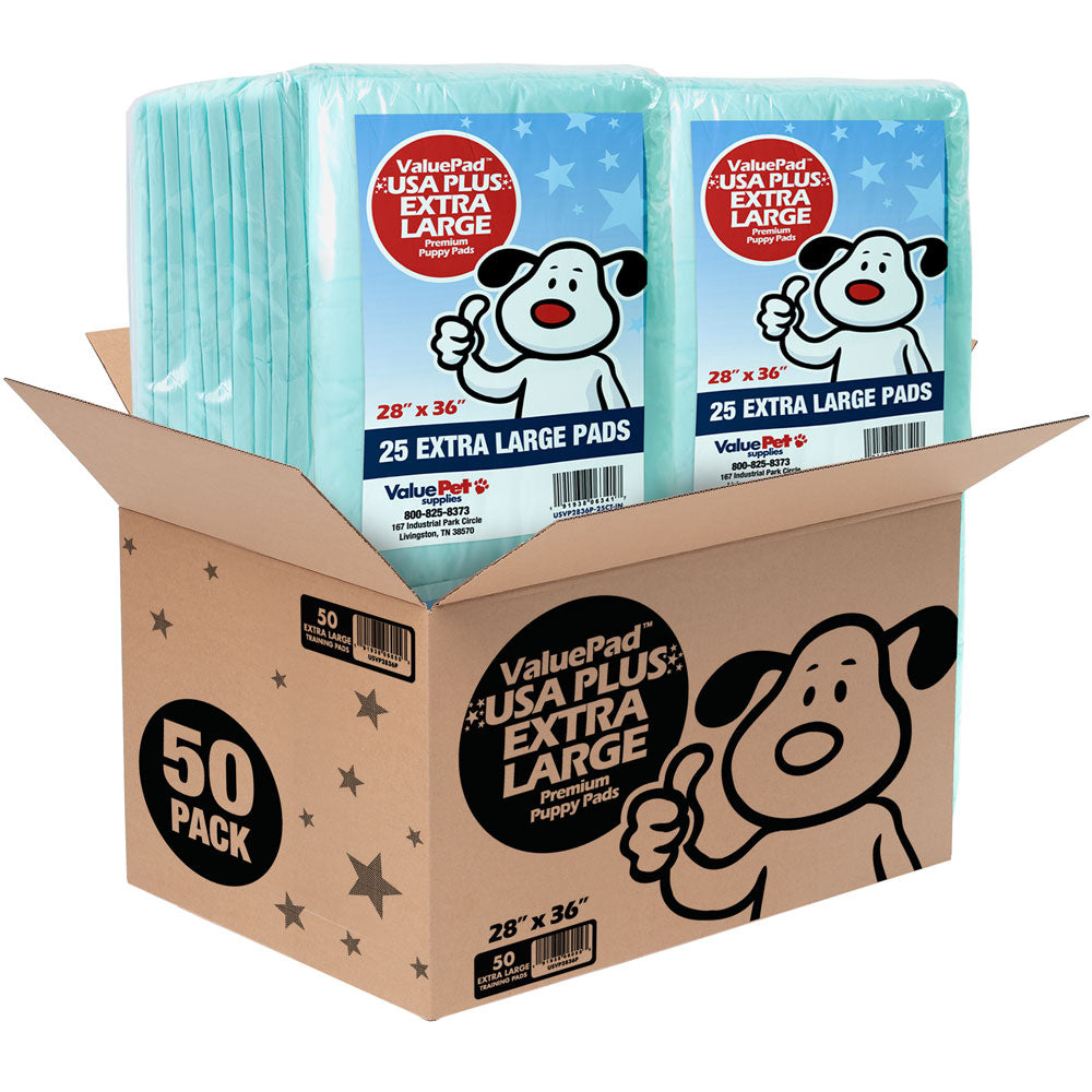 USA Plus Puppy Pads, Extra Large 28x36 Inch, 200 Count