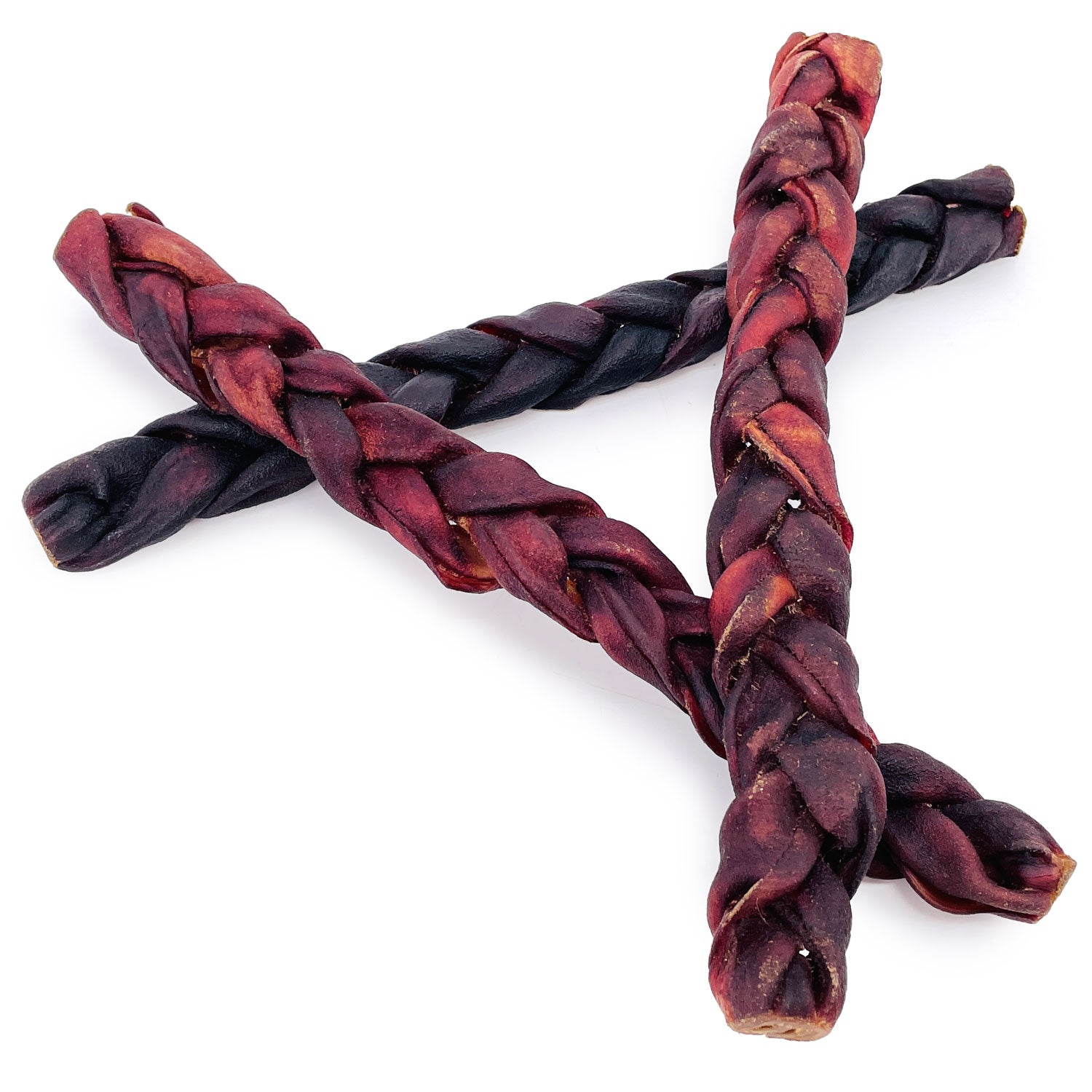 USA Collagen Braid Beef Large Thick 12 Inch, 25 Count - Thick - 25 Braids