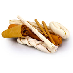 USA Rawhide, Varied Mix of Fun Shapes, 20 Pound - Varied - 20 Pound