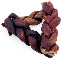 USA Collagen Braid Beef Large Jumbo 6 Inch, 25 Count - Jumbo - 25 Braids