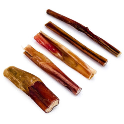 Bully Sticks, Extra Thin 4-6 Inch, Varied Shapes, 200 Count - X-Thin - 200 Pieces