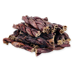 Beef Jerky Gullet Braids, Thick 6 Inch, 50 Count - Gullet - 50 Braids