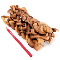 Braided Bully Sticks, Thick 12 Inch, 25 Count - Thick - 25 Braids
