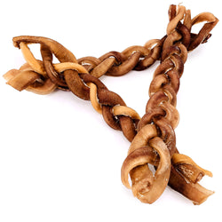 Braided Bully Sticks, Thick 12 Inch, 25 Count - Thick - 25 Braids