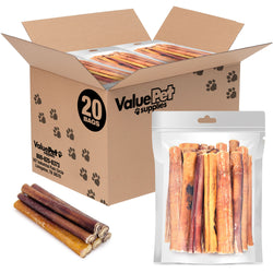 Bully Sticks for Large Dogs, Thick 6 Inch, 400 Count RESALE PACKS (20 x 20 Count)